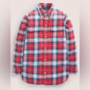 Boden Cosy Brushed Check Shirt. NWT
